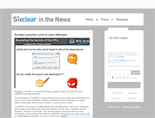 Tablet Screenshot of news.sixclear.com